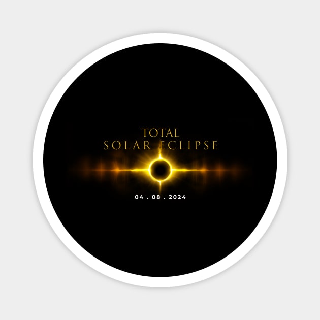 Total Solar Eclipse 2024 Magnet by SUMAMARU